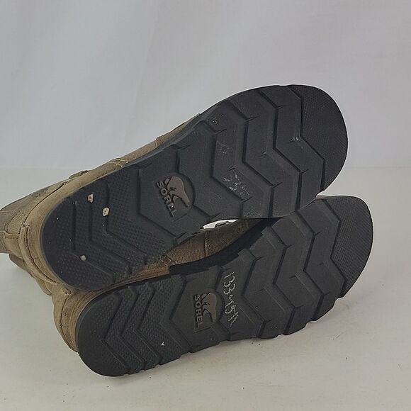 Sorel Major Carly Brown Leather Zip/Lace Up Women's Boots - Picture 15 of 15